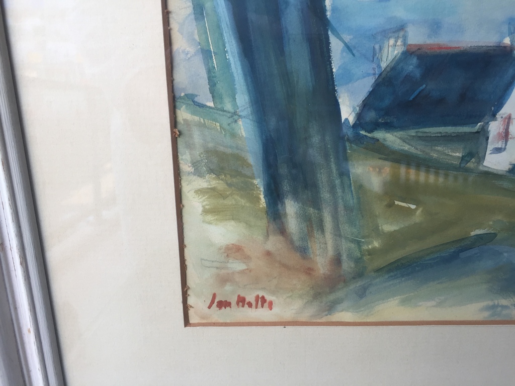 Jan Nolte - aquarel 1962 - Port De Tre’ Boul kopen? Bied vanaf 1!