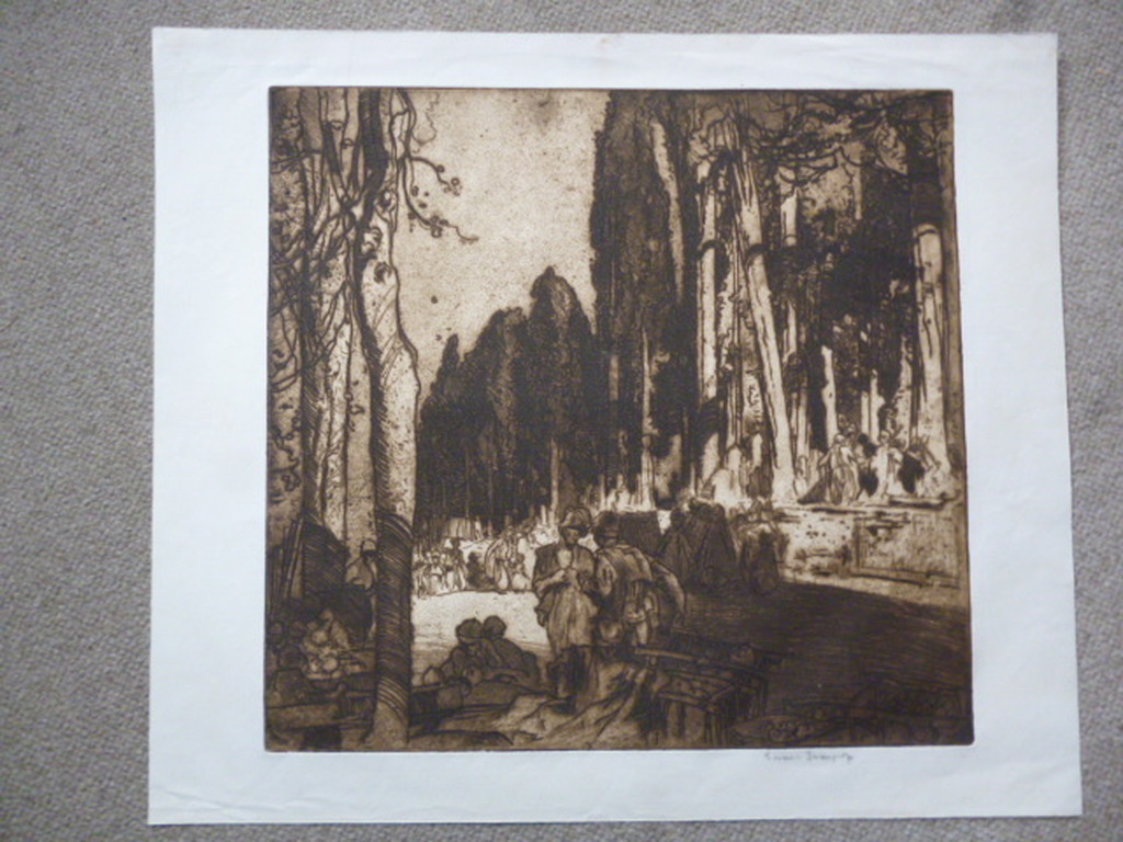 Frank Brangwyn - ets - A Turkish cemetery kopen? Bied vanaf 175!