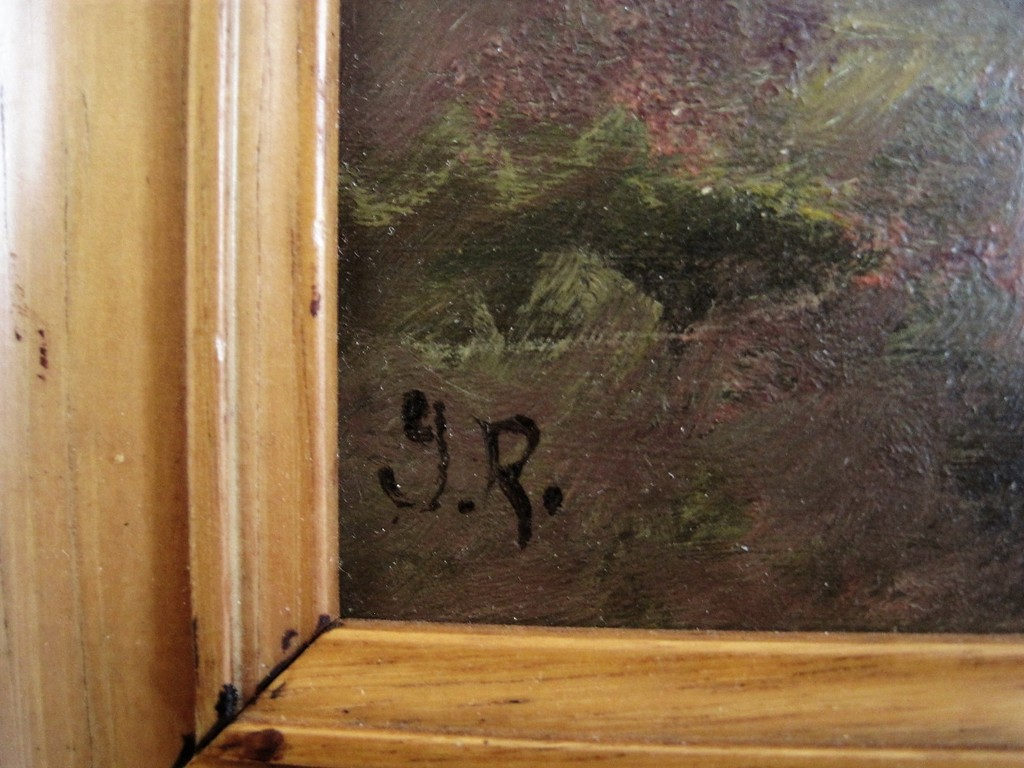 Interessant circa 1930 olieverf landschap "sloepen op het strand" monogram YR kopen? Bied vanaf 1!