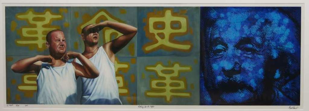 Jan Bollaert: Lambdaprint, Looking into his light - Ingelijst (bijzonder formaat) verkocht voor € 70!