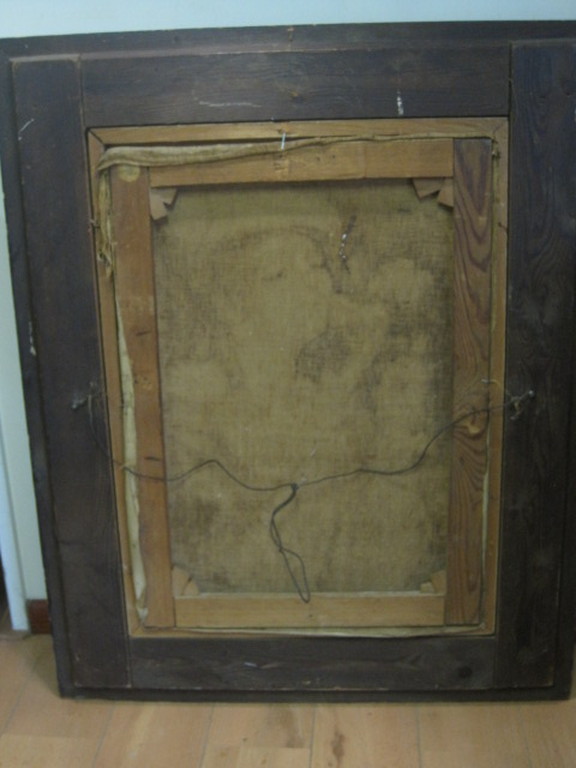 Fenomenaal 19e eeuws olieverf "Dame en Lelie" ongesigneerd en in originele lijst kopen? Bied vanaf 1!