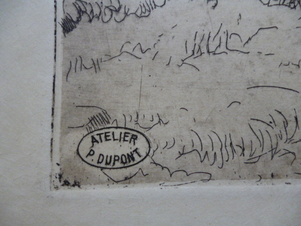 Pieter Dupont - ets - Veld met hooioppers kopen? Bied vanaf 65!