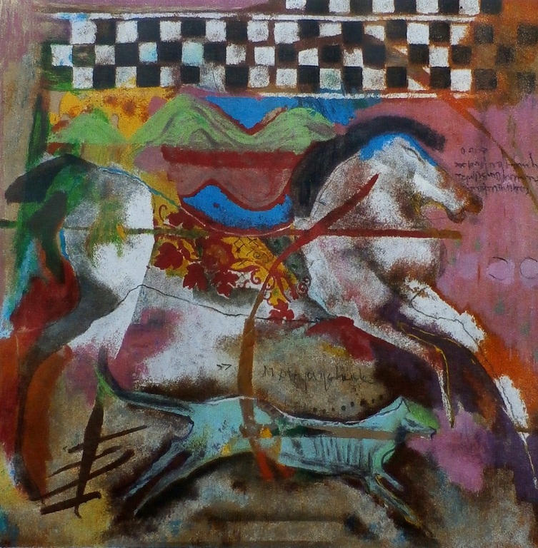 Astrid Engels - Litho: Cavelle e Cane verkocht voor € 100!