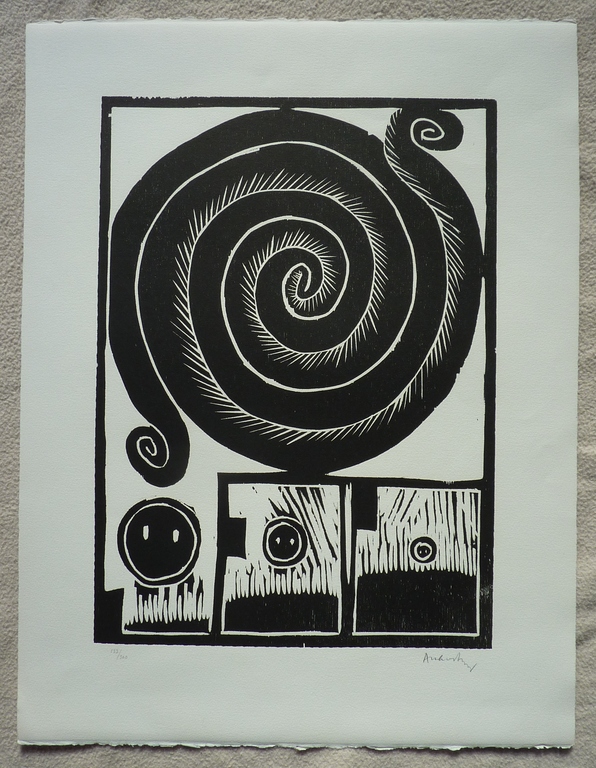 Pierre Alechinsky - Spirale I - houtgravure kopen? Bied vanaf 490!