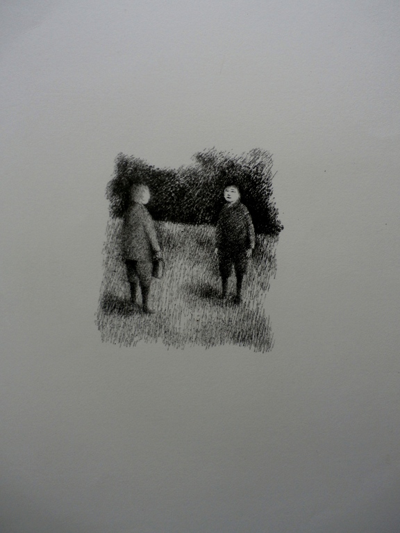 Metten Koornstra - 2 litho's op 1 blad: figuren in landschap - 1969 kopen? Bied vanaf 45!