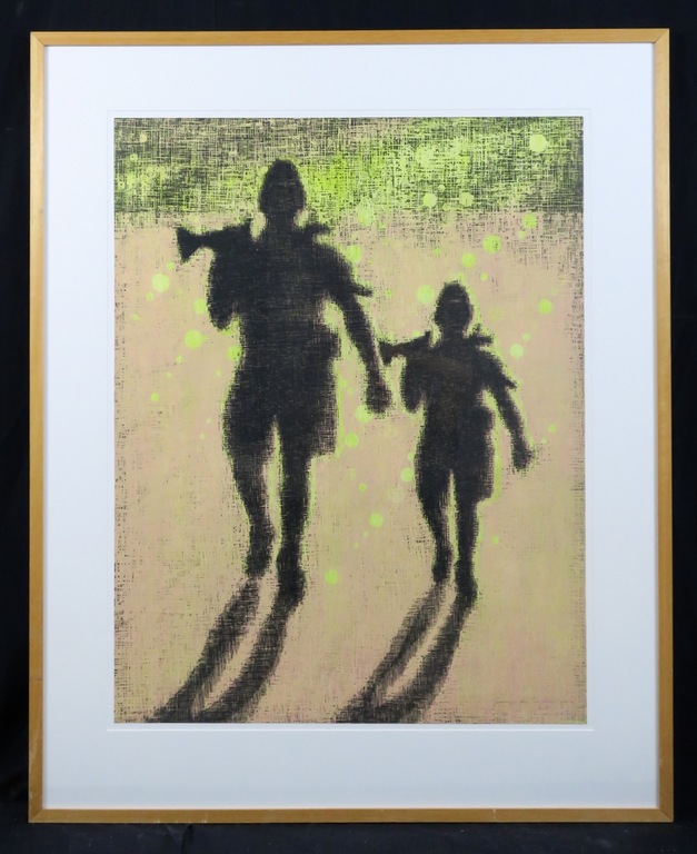 Jacomijn den Engelsen: Houtsnede, Z.T. - Ingelijst (Zeer Groot) kopen? Bied vanaf 50!