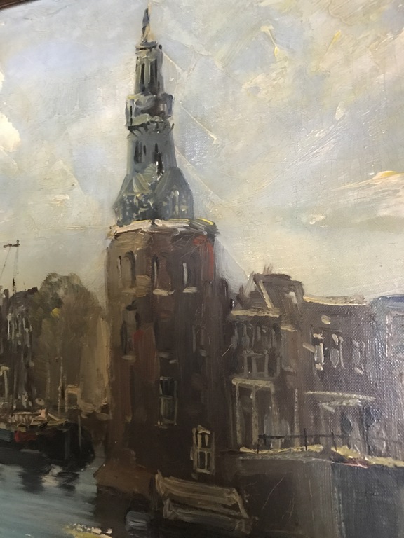 Jan Kelderman ( 1914 - 1990 ) - Olieverf op doek - Stadsgezicht Amsterdam kopen? Bied vanaf 90!