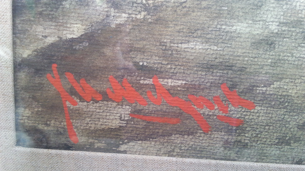 Roger Hebbelinck, Brugge, Originele aquarel! kopen? Bied vanaf 89!