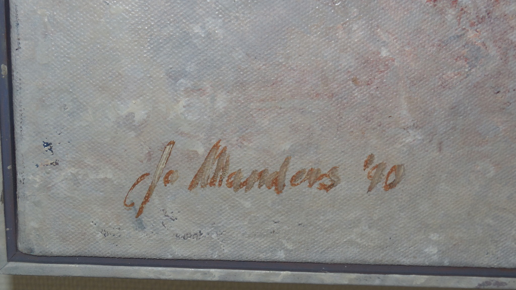 Jo Manders Olieverf Masker 1990 kopen? Bied vanaf 350!