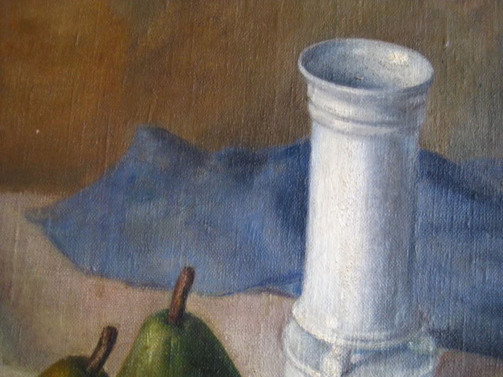 gesigneerd BOONSTRA - oud olieverf "stilleven met peren" omstreeks 1920 kopen? Bied vanaf 1!