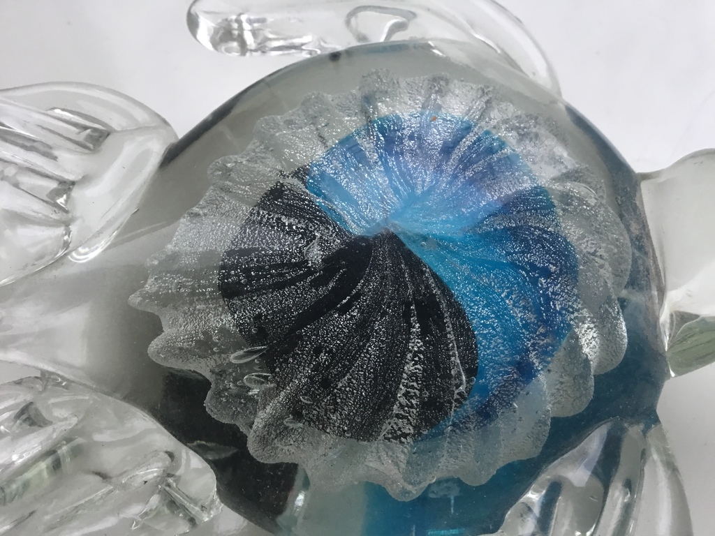 Anni 80,Murano glas presse papier met zilver 999 kopen? Bied vanaf 1!