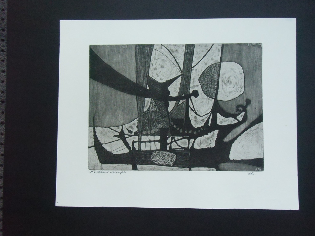 BOOT /// ETS EN AQUATINT VAN HARRY VAN KRUININGEN verkocht voor € 60!