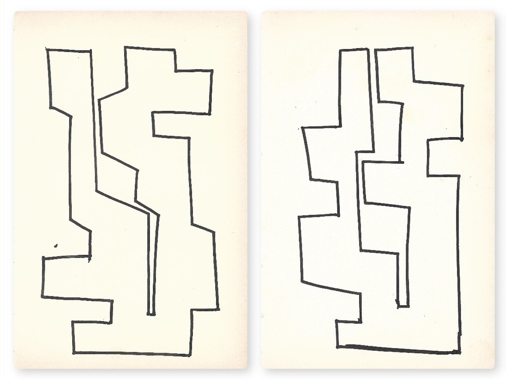 Siep van den Berg : 2 abstracte composities kopen? Bied vanaf 39!