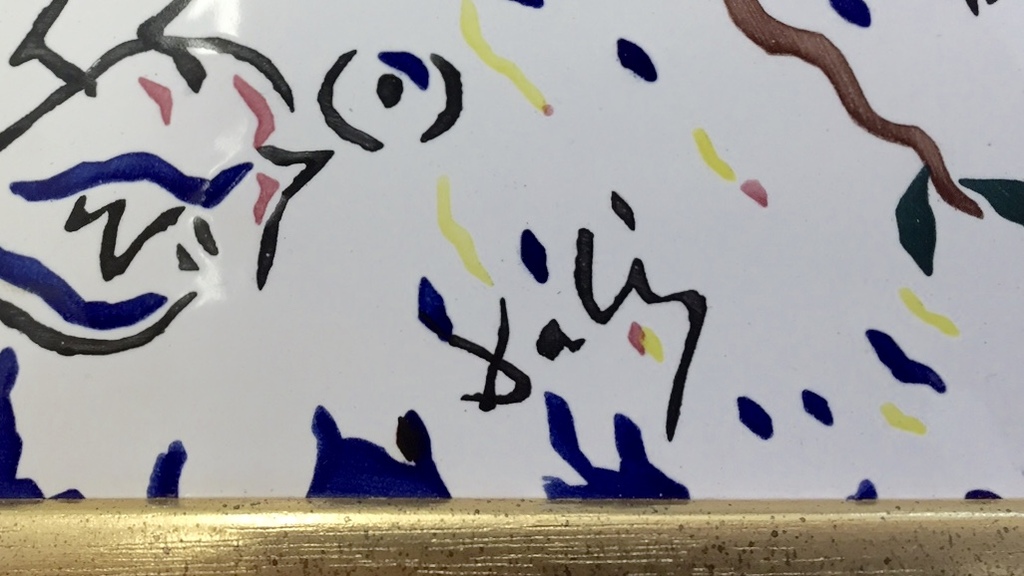 Aardewerk tegel met ontwerp van Salvador Dali, Le Soleil VegÃ©tal â�� Ingelijst kopen? Bied vanaf 100!