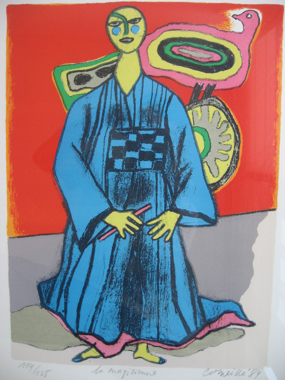Corneille: Kleurenlitho, La magicienne, 1984 kopen? Bied vanaf 219!
