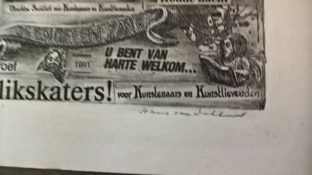 Hans van Dokkum, litho, Blikskaters kopen? Bied vanaf 20!