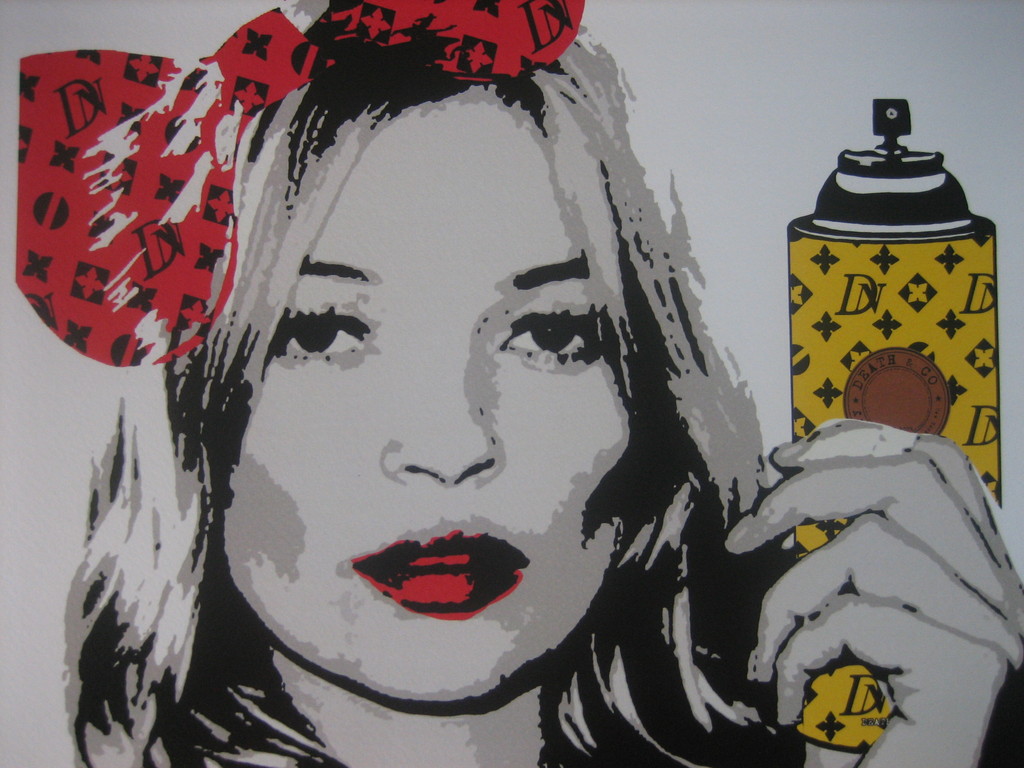 DEATH NYC Limited Edition Art print Graffiti Signed "Kate Moss DN" 2012 kopen? Bied vanaf 1!