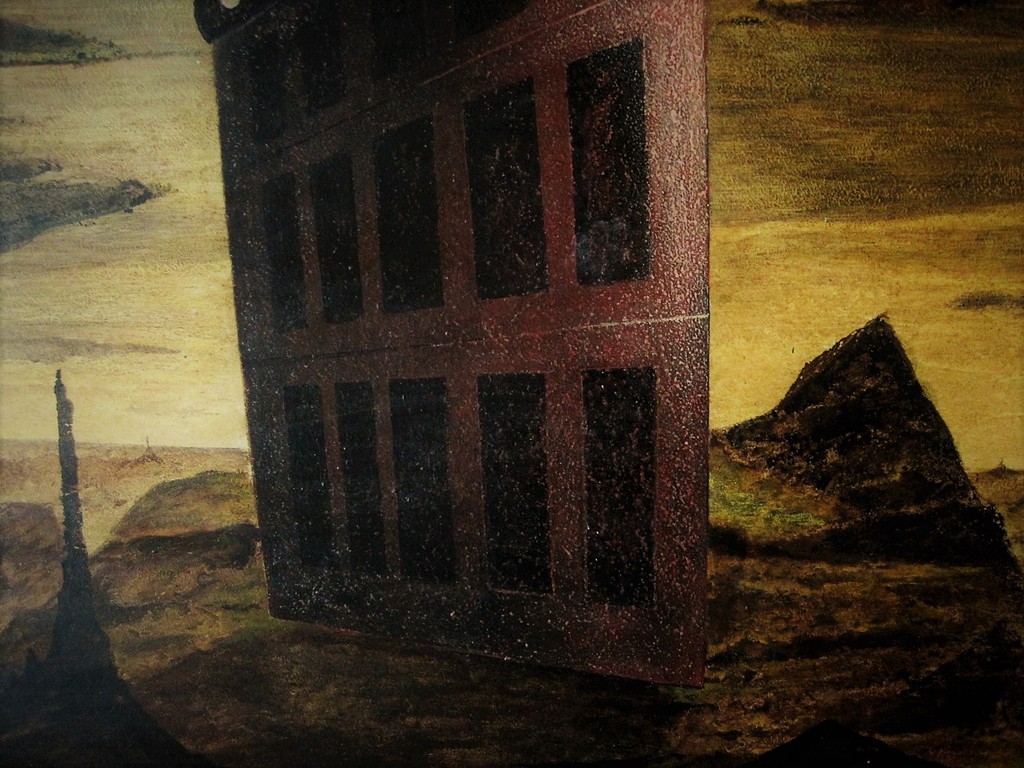 Surrealistisch Acryl op board "Warenhuis" van kinderboekenillustrator H.Slabbers kopen? Bied vanaf 1!