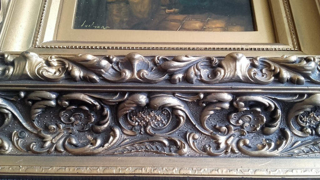 Interieur - olieverf op paneel - onduidelijk gesigneerd kopen? Bied vanaf 125!