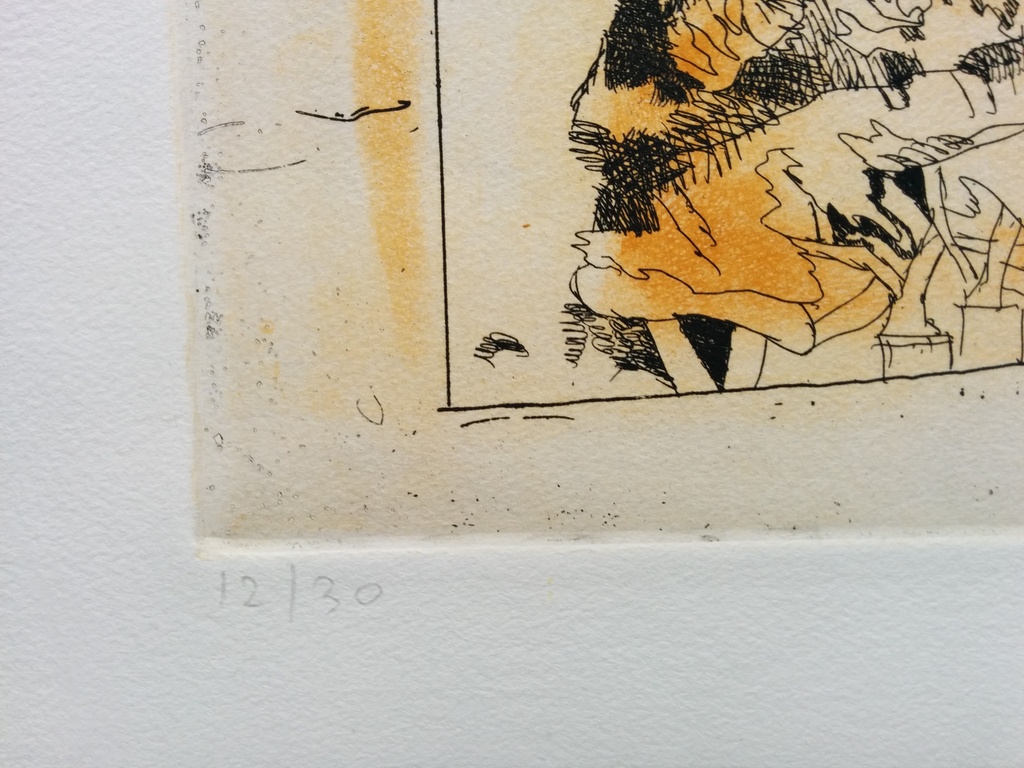 LUCEBERT handgesigneerde grote ets uit 1974 zeer zeldzaam, oplage van 30 stuks kopen? Bied vanaf 450!