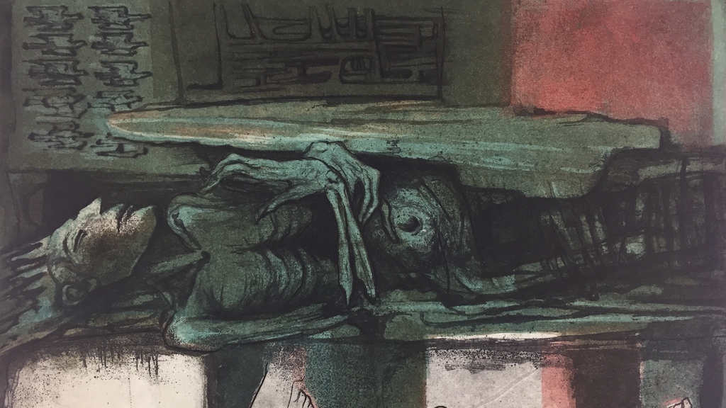 Ru van Rossem, ets, 'Tombe', 1982 kopen? Bied vanaf 149!