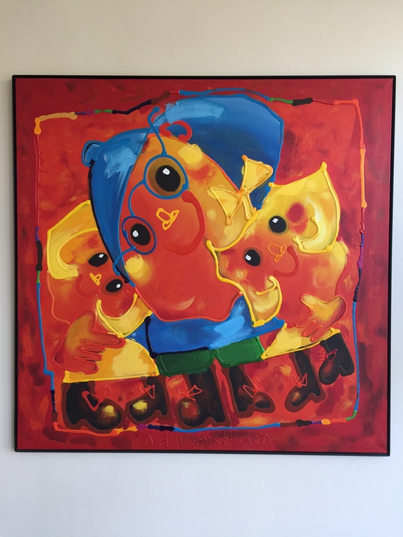 Ad Verstijnen, 'Big Brother two' , Acryl op linnen  kopen? Bied vanaf 2500!