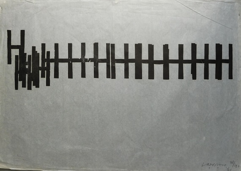 Carel Visser, Houtdruk, 48/190, gesigneerd en gedateerd 1966 verkocht voor € 250!