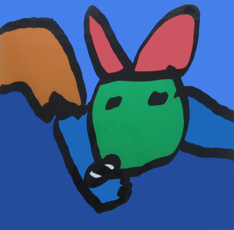 Herman Brood - 2001 - 'Nijntje' - unicum - ingelijst verkocht voor € 100!