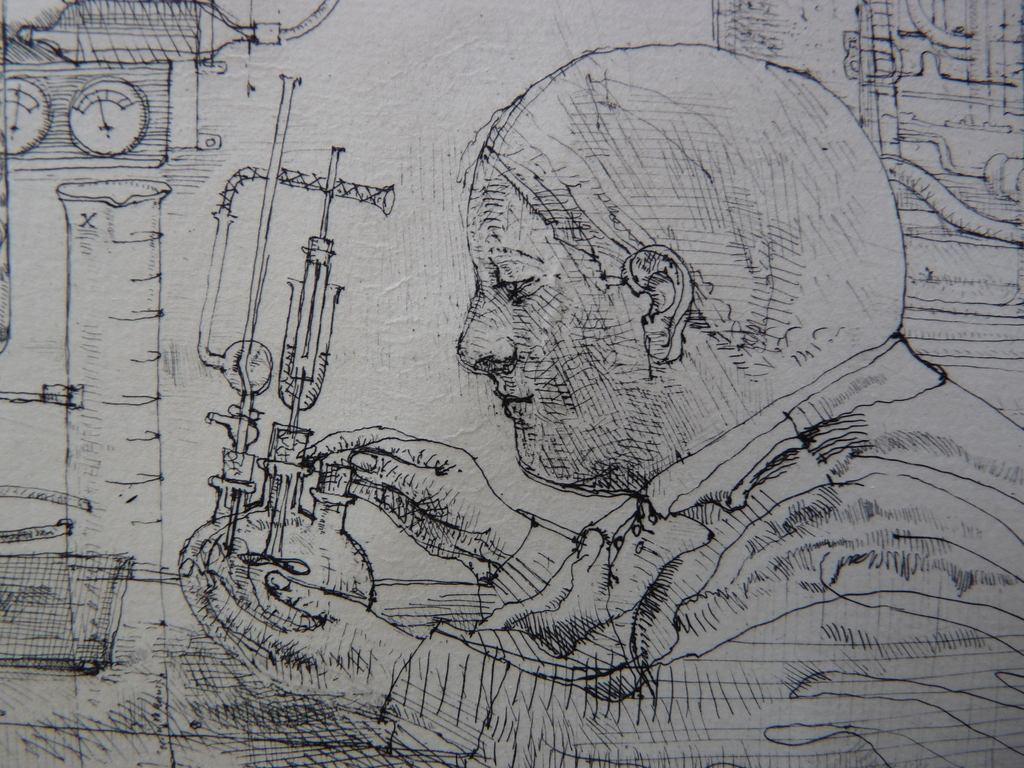 Co Westerik, ets "Chemicus". kopen? Bied vanaf 220!