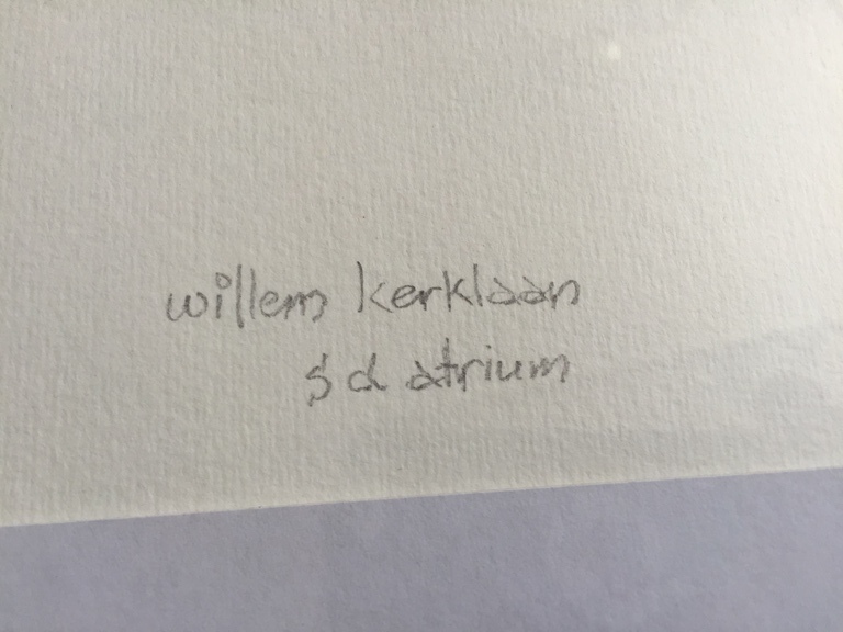 Willem Kerklaan  blind druk  ATRIUM kopen? Bied vanaf 25!