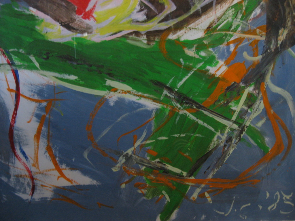 Jan Commandeur: Olie/Acryl op papier, Geen Titel - 1985 kopen? Bied vanaf 369!