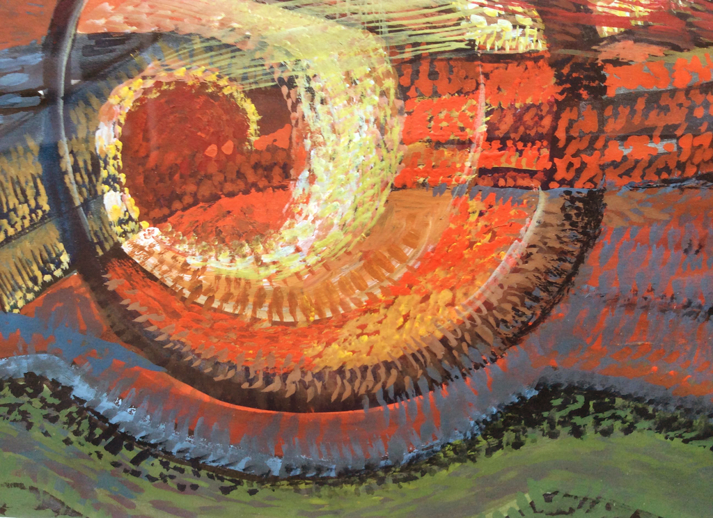 Irene Joffroy - abstract - gouache kopen? Bied vanaf 50!