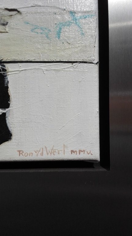 Ron van der Werf, Origineel op linnen in prachtige RVS lijst, echt eenTOP stuk kopen? Bied vanaf 250!