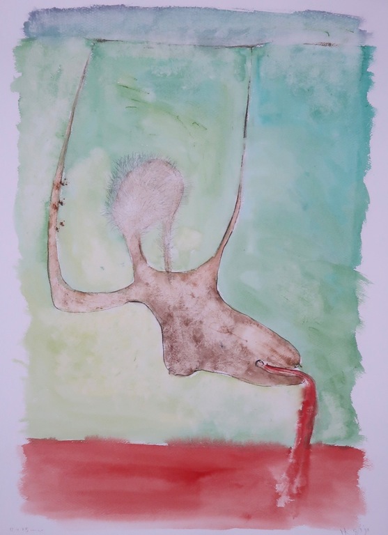 Hans Kuijs: Aquarel, Z.T. kopen? Bied vanaf 1!