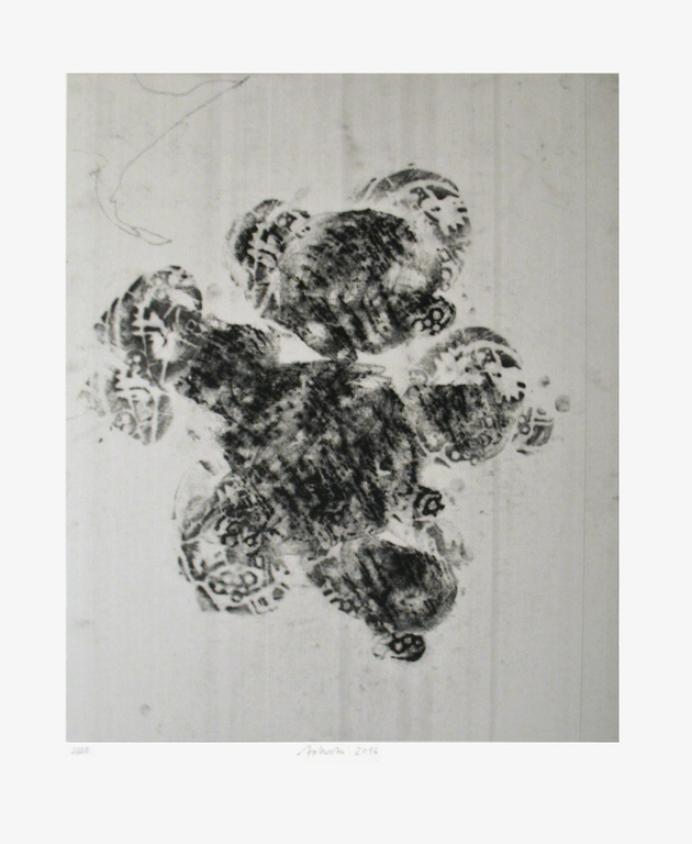 Adochi, Handgesigneerde pigment grafiek, Compositie kopen? Bied vanaf 45!