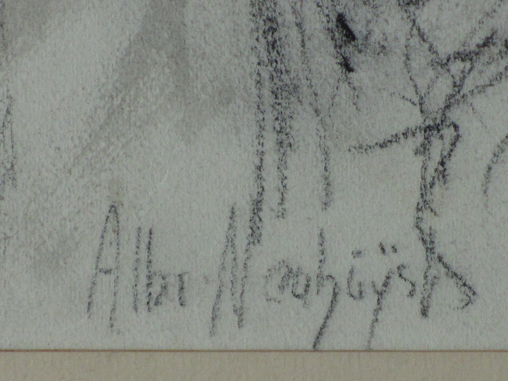 Albert Neuhuys, Vrouw aan verstelwerk, Tekening kopen? Bied vanaf 45!