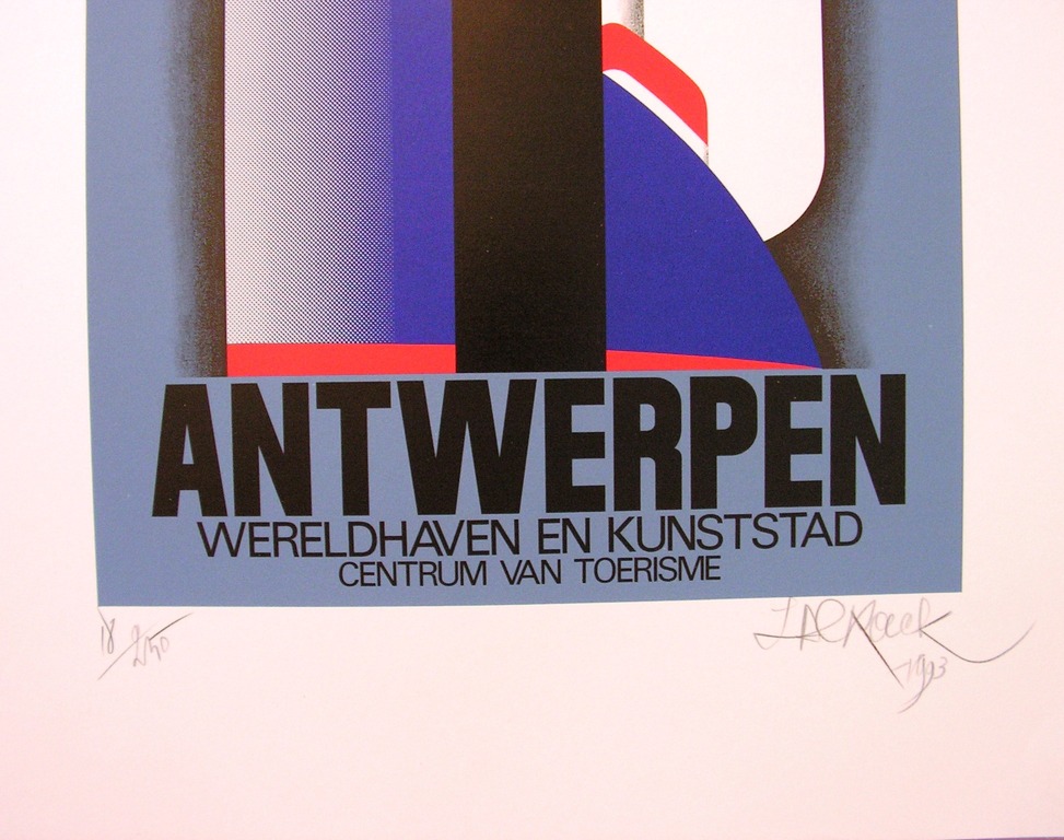 Lucien De Roeck - Lucien de Roeck - zeefdruk - Antwerpen, kunststad, centrum van toerisme kopen? Bied vanaf 1!