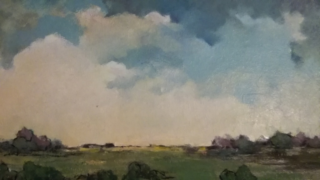 Onbekend kunstenaar, Olieverf op paneel, Landschap kopen? Bied vanaf 1!