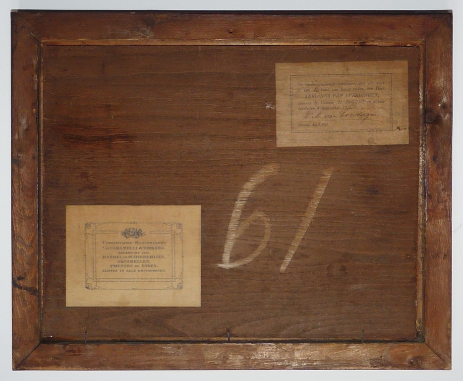 Adrianus van Everdingen: Maroufle, Boerderij en kerktoren achter de dijk. kopen? Bied vanaf 250!