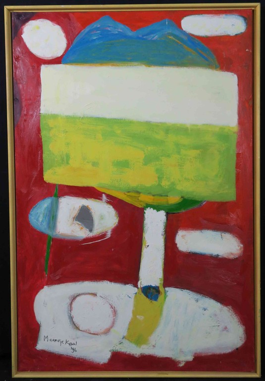 Meertje Kaal: Olieverf op doek, Vergezicht in hoofd - Ingelijst (groot) kopen? Bied vanaf 50!