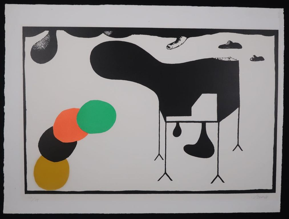 Abe Kuipers: Litho, Zonder titel verkocht voor € 40!