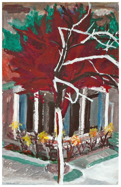 Hans Ebeling Koning, verf op papier, Prunus kopen? Bied vanaf 60!
