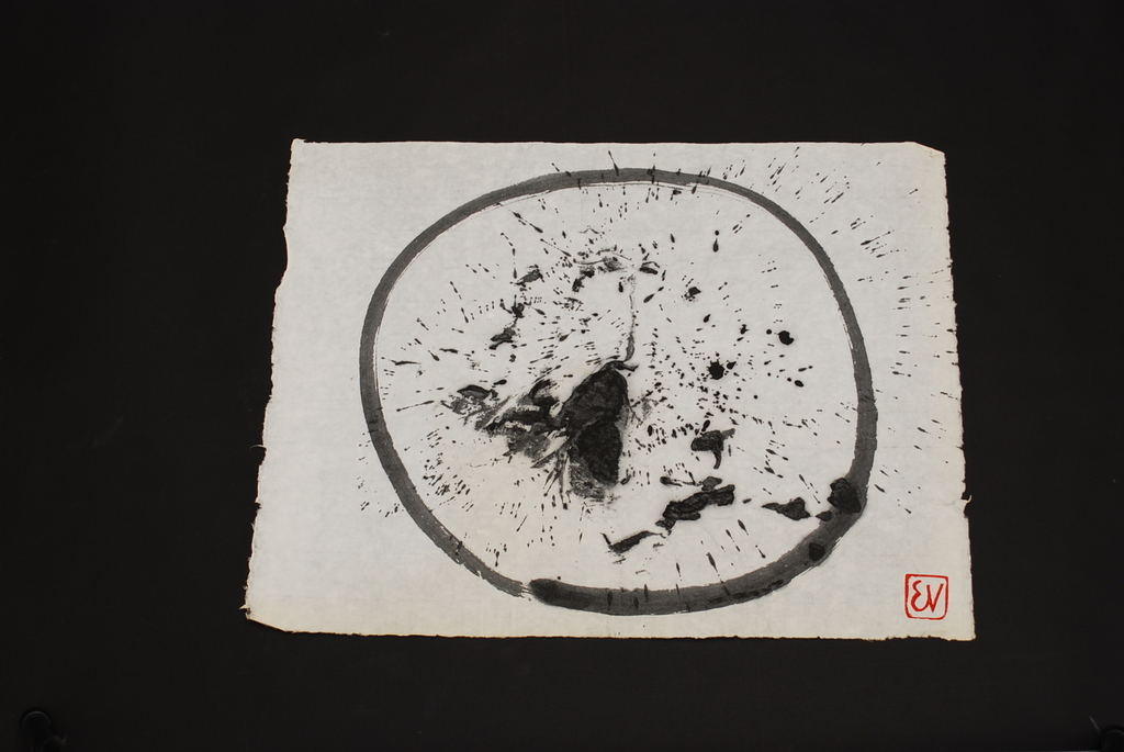 ERNST VIJLBRIEF (1934-2010) inkt op rijstpapier verkocht voor € 50!