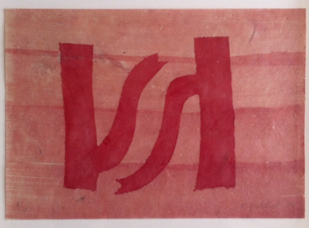 Klaas Gubbels Sjabloondruk met aquarel uit 2005. kopen? Bied vanaf 395!