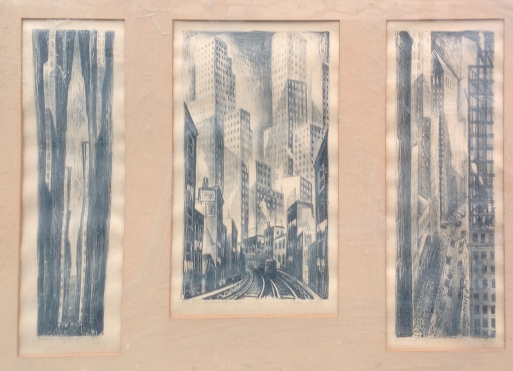Adriaan Lubbers, Drie Litho's: New York kopen? Bied vanaf 600!