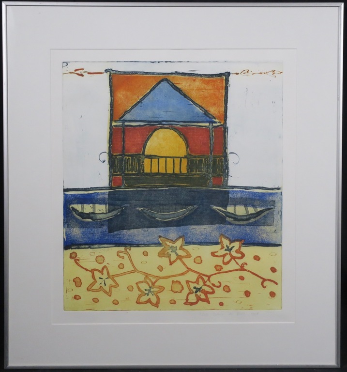 Lukie de Bree: Ets, Zonder titel III - Ingelijst kopen? Bied vanaf 20!