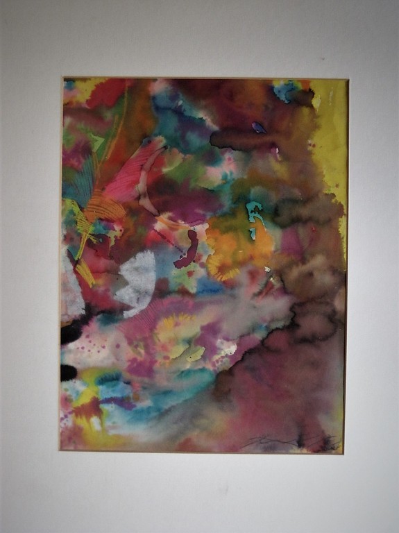 Uniek 1981 gesigneerd Walasse Ting Aquarel "Flowers"  (Sam Middleton collectie) kopen? Bied vanaf 850!