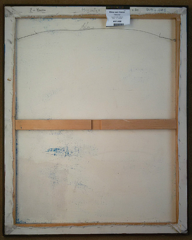 Elma van Haren - Hercules, gemengde techniek op doek (ingelijst, groot) kopen? Bied vanaf 100!