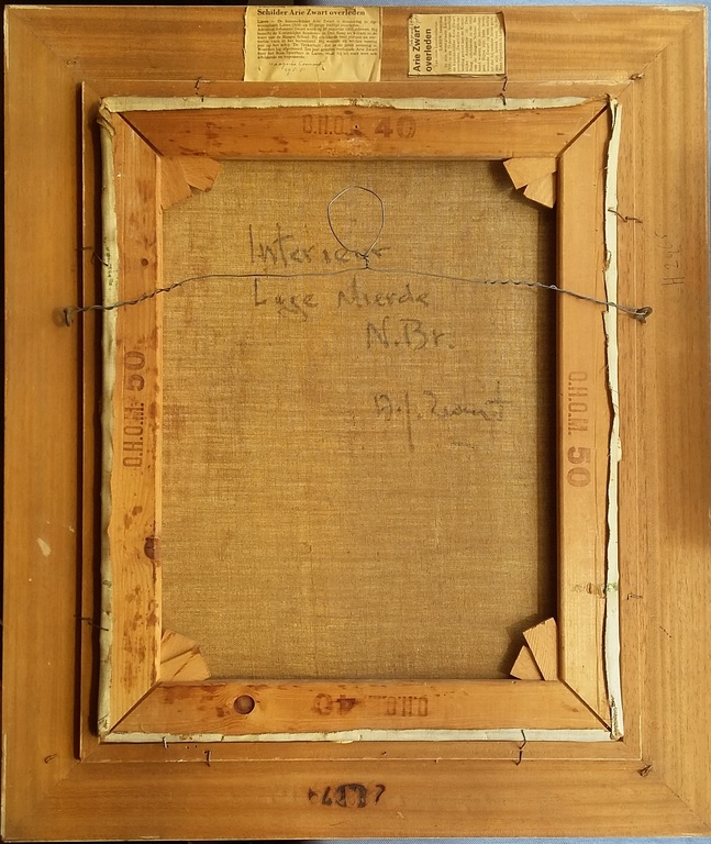 A.J. Zwart (1903-1981) - Interieur te Lage Mierde kopen? Bied vanaf 250!