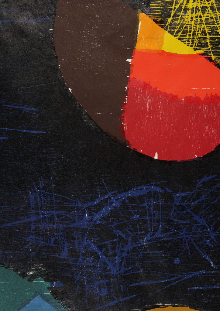 Guillaume Le Roy: Houtsnede, Abstracte compositie kopen? Bied vanaf 60!